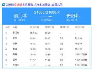 高铁1688经过哪些地方?