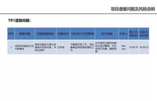 经典 TR评审报告模板 可以借鉴的资料