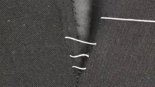 缝衣服的隐形针法 无线痕缝补衣服 缝后一拉线就隐藏了 
