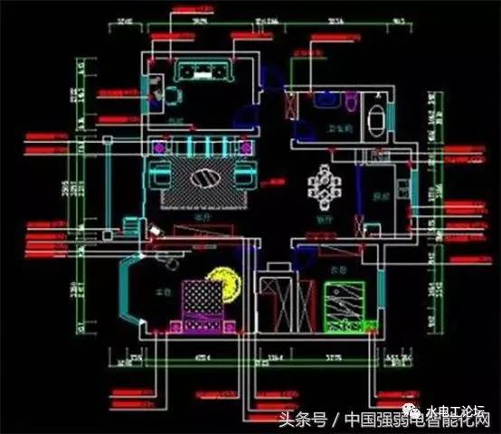 教你怎样看水电安装工程设计图纸,图纸符号代表什么 