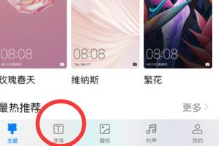 华为手机字体怎么改 