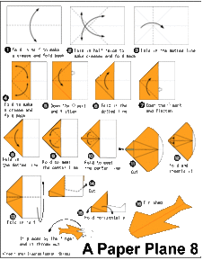 燕子纸飞机的折法简单折纸教程 