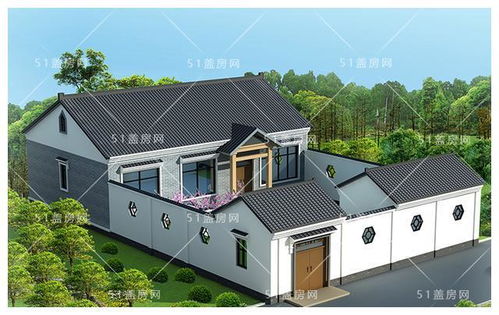 两款农村自建中式一层小院,一个接地气,第二款更是中国经典