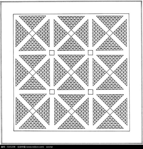 三角交叉网纹图案TIF素材免费下载 红动网 