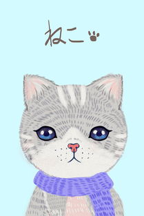 猫咪萌宠手绘插画图片素材 PSB格式 下载 卡通风大全 