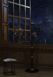 望远镜,占星学,天文学,宇宙,空间,中世纪,明星,星座,老,窗口,快门,旧的窗口,木,仿古 