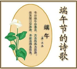 关于端午节的诗歌(关于端午节的诗歌朗诵稿)