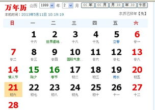 我的生日是1999年2月21日怎么看我阴历丶农历丶新历丶公历的生日呢 