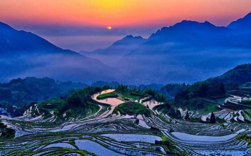 浙江超美的梯田风光,犹如仙境一般,被誉为 中国最美梯田