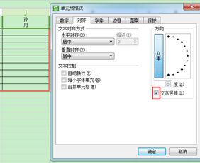 怎样使WPS表格里的文字竖着显示 