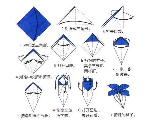 求三维立体构成的折纸方法,及图片 