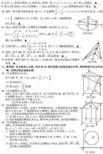 06年江苏省高考数学平均分