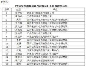 关于召开团体标准 交流采样测量装置校准规范 手持式数字多用表校准规范 制定工作组第一次工作会议的通知 