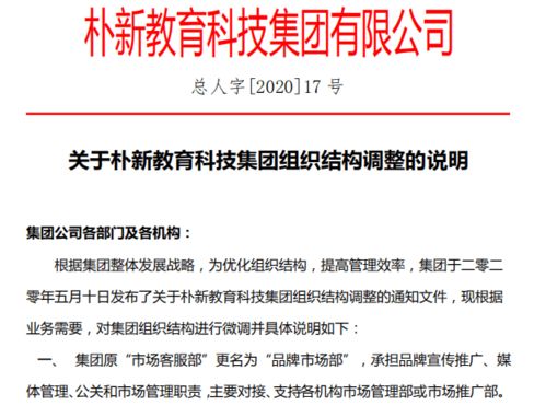 朴新教育内部调整 COO肖云主管K12业务及OMO项目组 芥末堆