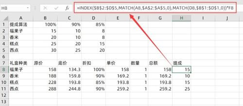 EXCEL提成计算？