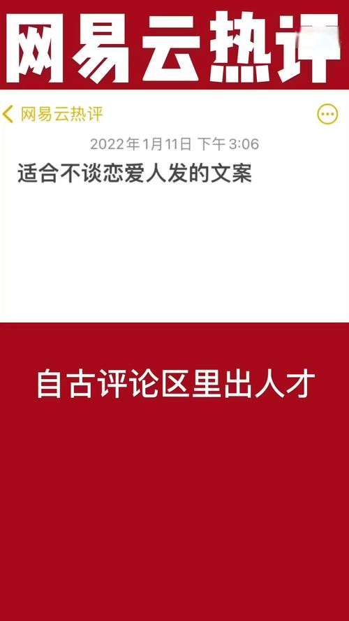 适合不谈恋爱人发的文案 