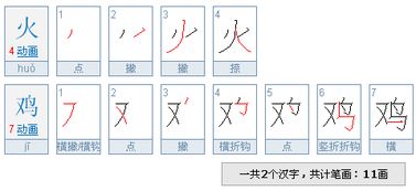 火鸡这两个字多少笔划 