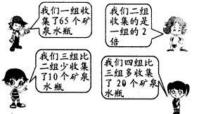 三个小组一共收集了94个矿泉水瓶.第一组收集了34个.第二组收集了29个.第三组收集了多少个