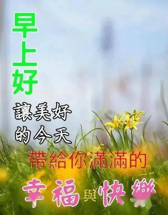 夏季早上好温馨问候祝福语图片发朋友 早晨好的动态表情图片带字祝福短句