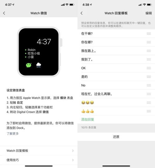 Apple Watch 端微信功能全解析,不掏手机也能花式回复消息