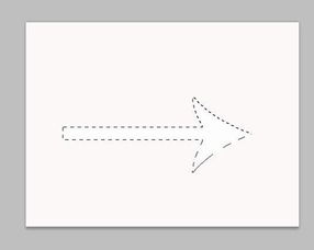 PS里怎么画空箭头 