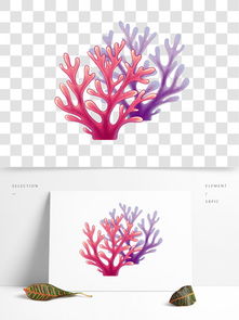 珊瑚设计素材免费下载 珊瑚设计图片 千图网平面设计 