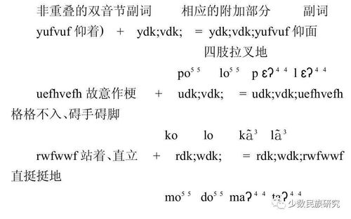 缅甸语声韵式副词形式研究