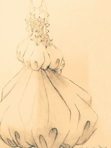 手绘 草图 素描 婚纱 礼服 优雅 唯美 艺术 堆糖,美好生活研究所 