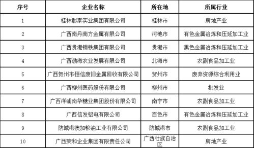 刚刚,2021广西民营企业100强榜单出炉 桂林十家上榜