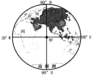 地球按经度划分为西半球和东半球 下图示意的是东半球,结合图中信息完成 1 3 题 