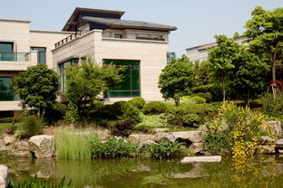 上海绿洲江南园 现代中式别墅景观 
