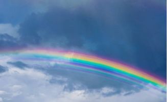 雨后,天空出现的两道彩虹,一道叫虹,另一道叫什么 