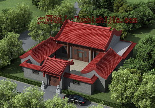 一层中式四合院别墅设计方案,咱中国自己的建筑