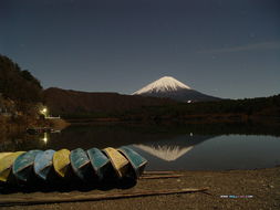 月色下的日本富士山 图片信息欣赏 图客 Tukexw Com