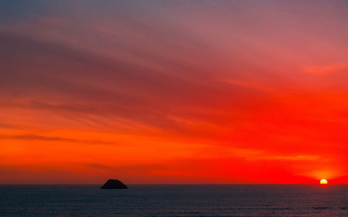 唯美浪漫的夕阳天空风景图片壁纸