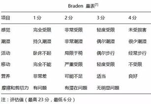 收藏 压疮风险评估工具 