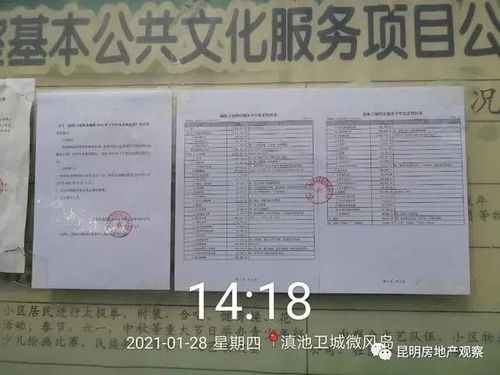 太透明了 昆明部分小区物业费已公示,你家小区的呢