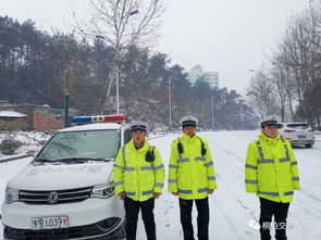 桐柏公安交警 初六返程寒冷冰雪中与您同行 