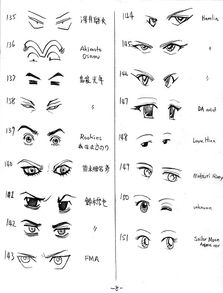 眼珠特写 151种眼睛画法