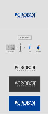 机器人名称英文标志设计