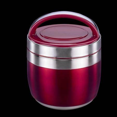 WMM 保温提桶 双层不锈钢保温饭盒 珍宝岛 K2 红色