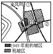 读某城市简图.该城市形成和发展的主导因素有 A.地形和气候 B.河流和自然资源 C.河流和铁路运输 D.政治和军事 题目和参考答案 精英家教网 