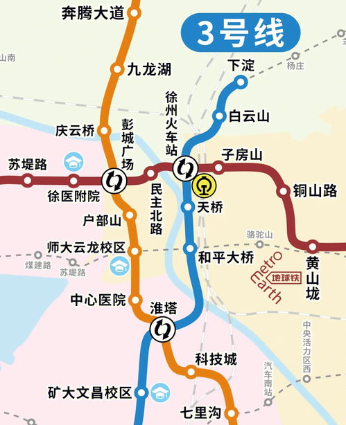 徐州地铁线路图(徐州地铁线路图一览表)