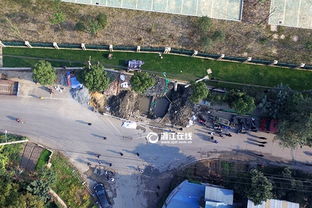 航拍杭州城北工地坍塌事故现场 