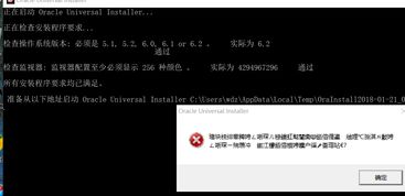 win10安装oracle报错