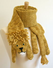 Animal Scarf Crochet Patterns, OOAK Animal Scarves