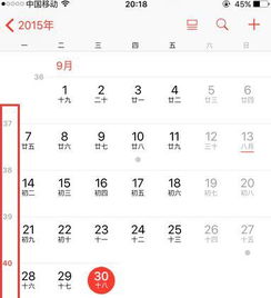 iphone的日历设置了为什么没有显示 