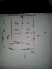 请教大师帮看这个户行朝向这个户型坐向及朝向 