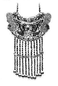 古代刻有双凤凰与双鱼的串珠饰品下载 1531507 