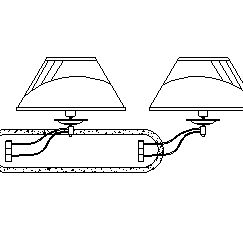Cad里双支照明灯怎么画(灯具变形设计图怎么画的)
